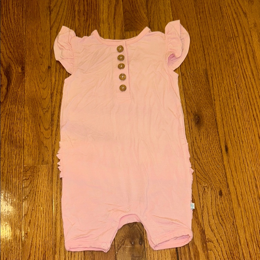 Posh Peanut Light Pink Ruffled Shortie-2T